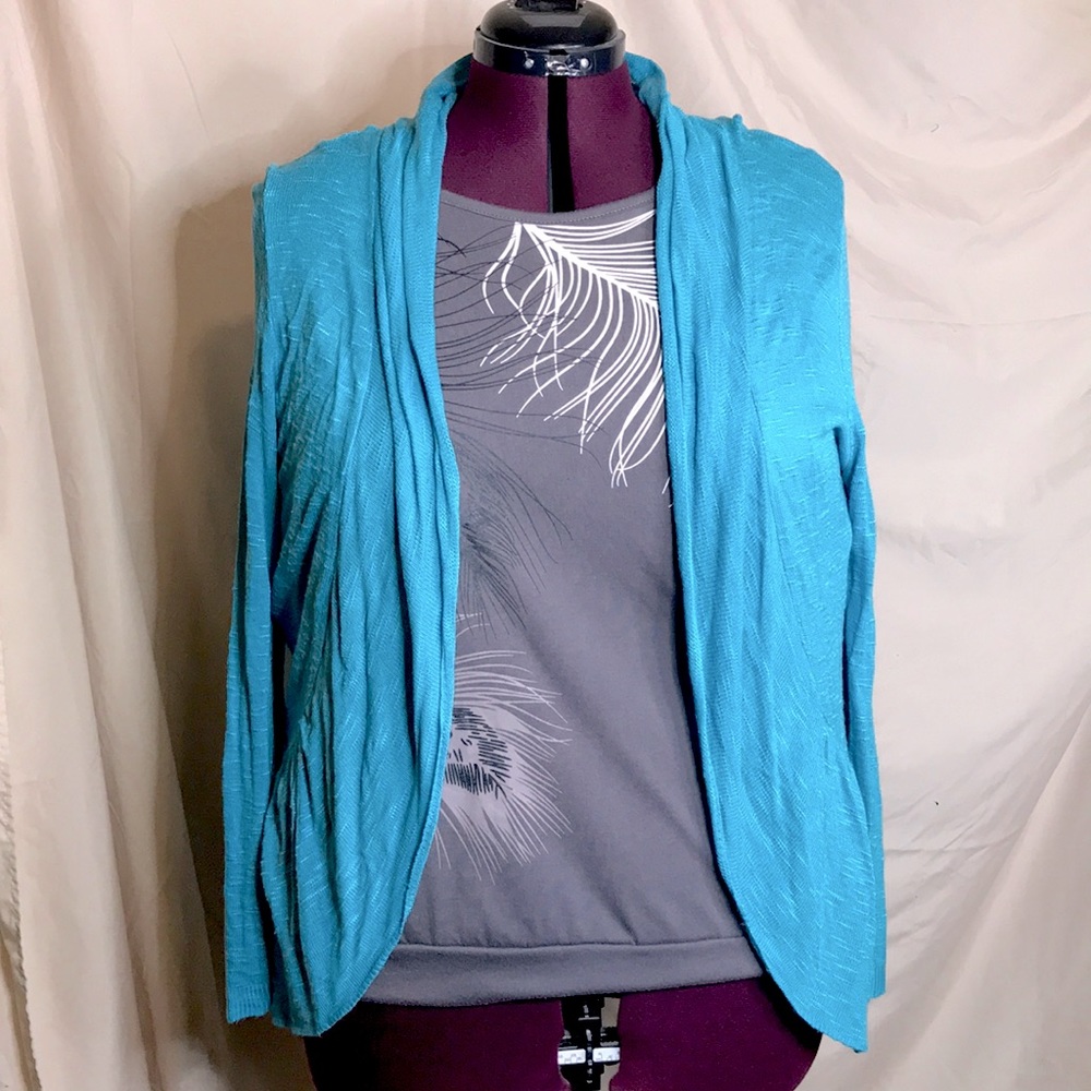 Teal Blue Cardigan
